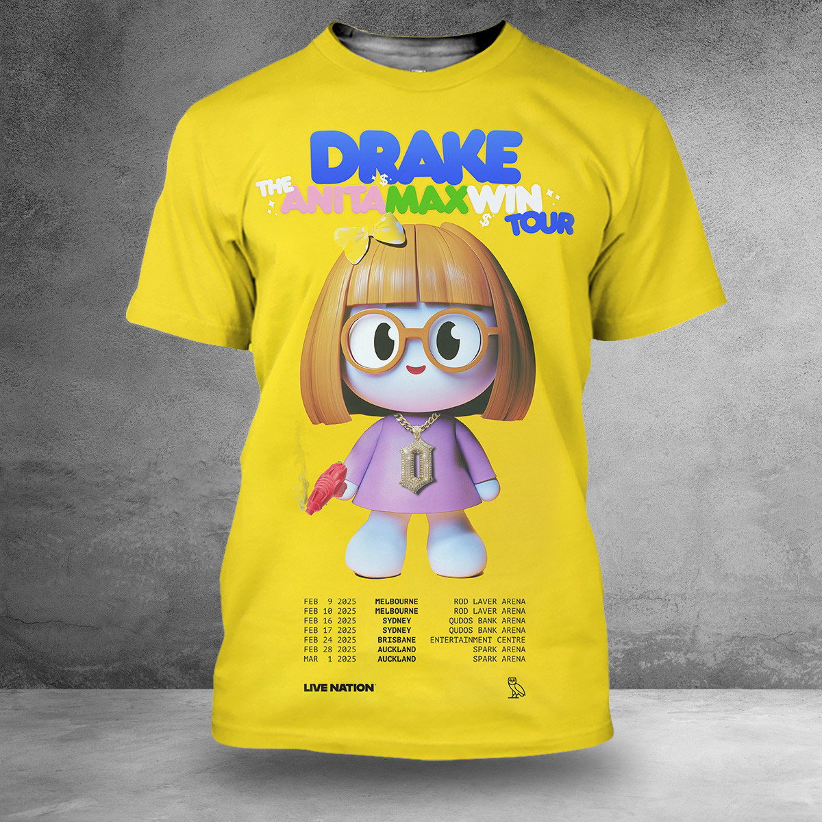 Anita Max Win Tour Merch Shirt Drake The Anita Max Win Tour In Australia And New Zealand 2025 Tour