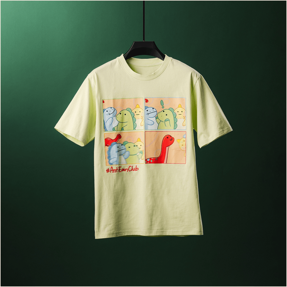 Anti Evan Club Dinosaur T-Shirt Moriah Elizabeth Merch Cute Birthday Gifts For Her BFF Gifts