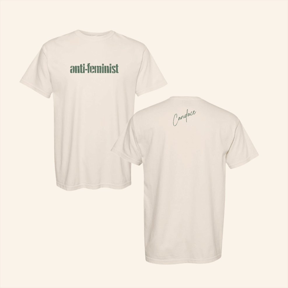 Anti Feminist Stencil T-Shirt Candace Owens Merch Birthday Gifts For Best Friend