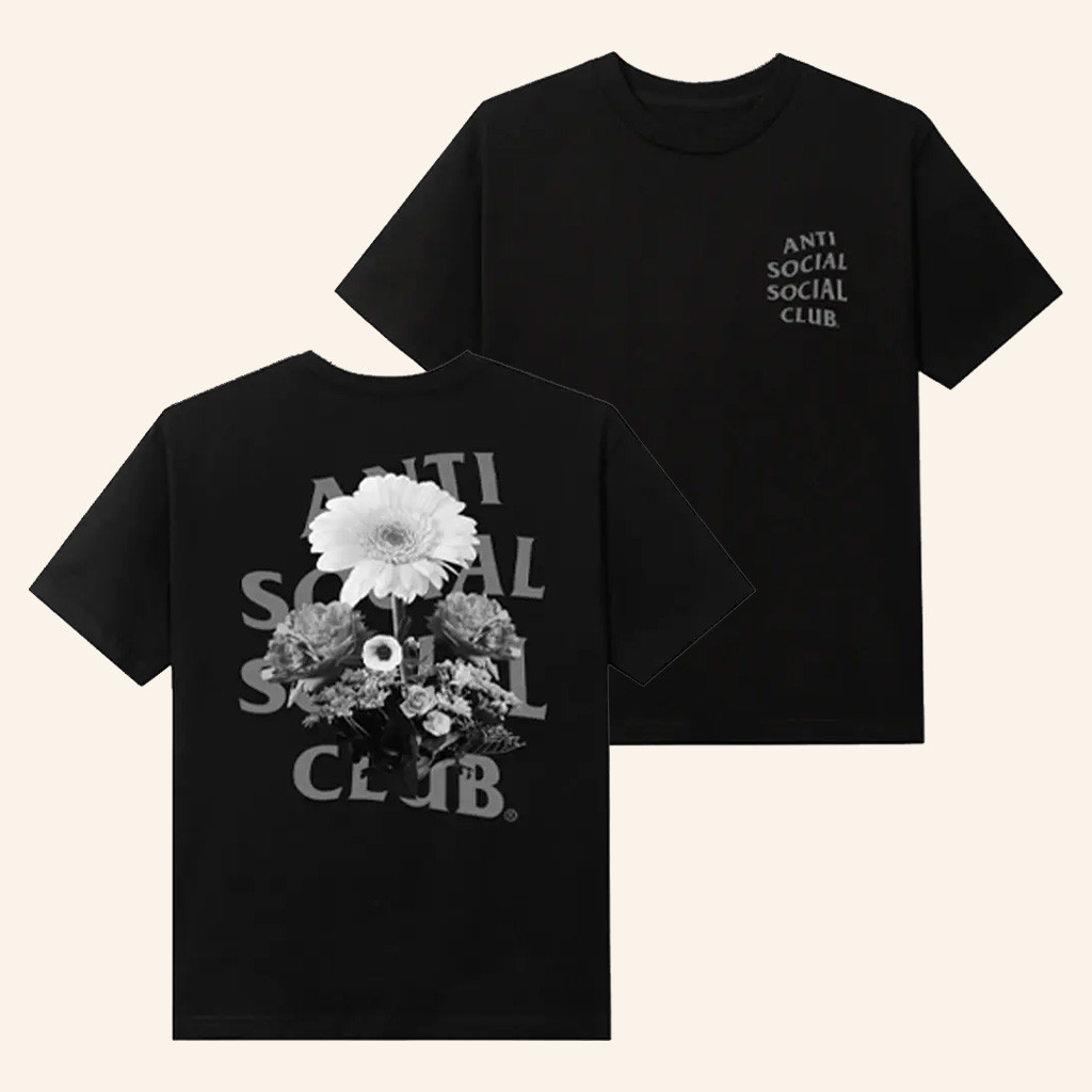 Anti Social Social Club Merch The Ghost Of You And Me Black T-Shirt Gifts For Her