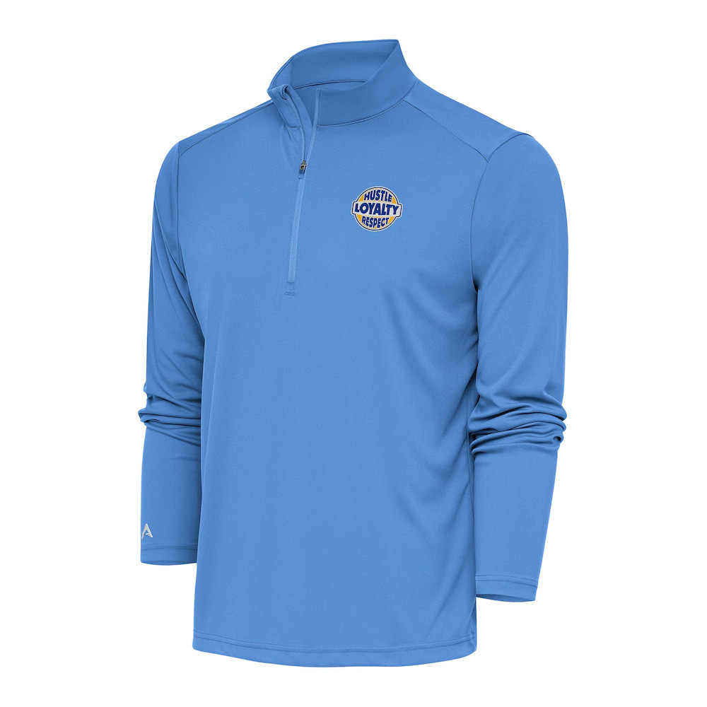 Antigua Powder Blue John Cena Tribute Quarter-Zip Shirt Gifts For Wrestler