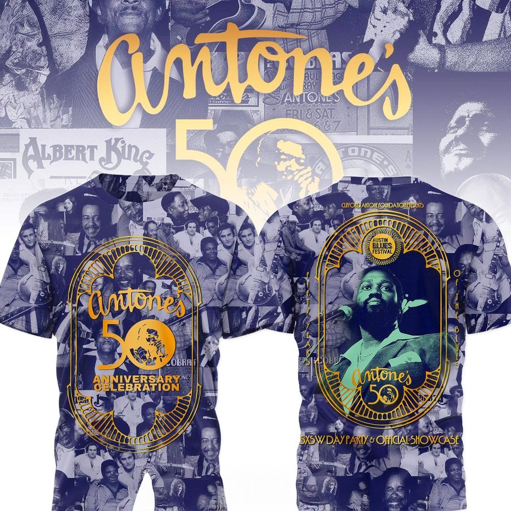 Antones 50th Anniversary Celebration T-Shirt Antones Merch Unique Fathers Day Gifts