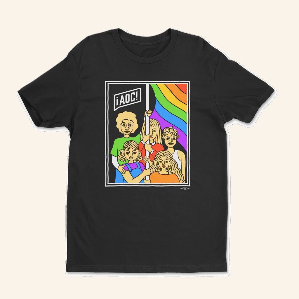 AOC Alexandria Ocasio Cortez Merch Pride People T-Shirt