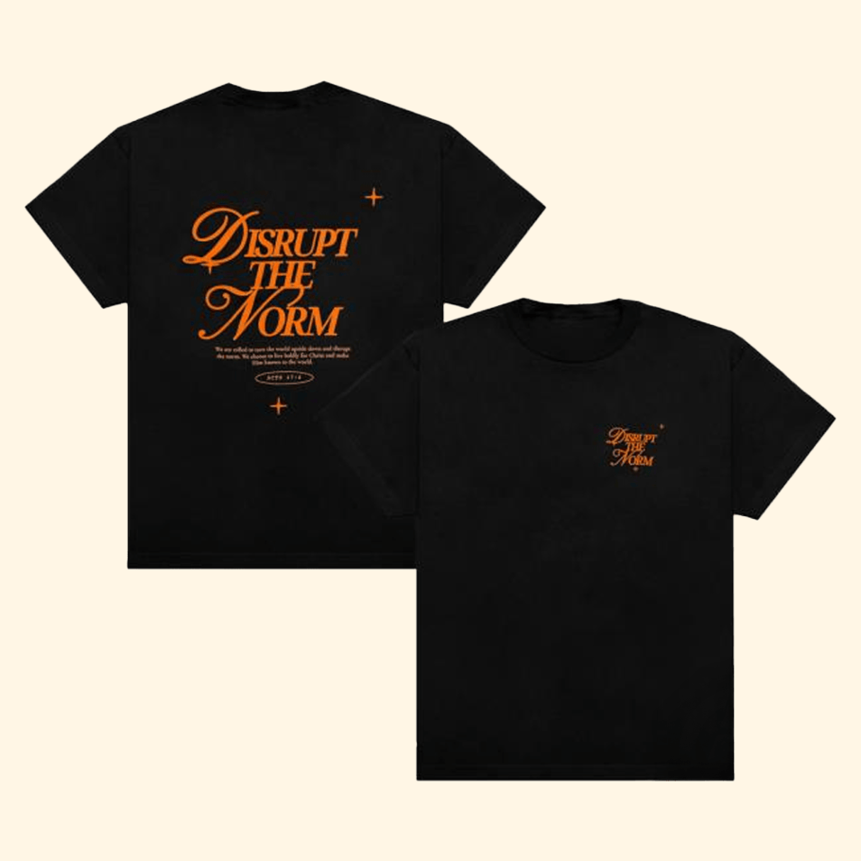 Aoh Disrupt The Norm T-Shirt 2819 Church Merch Birthday Gifts For Fathers Day From Daughter