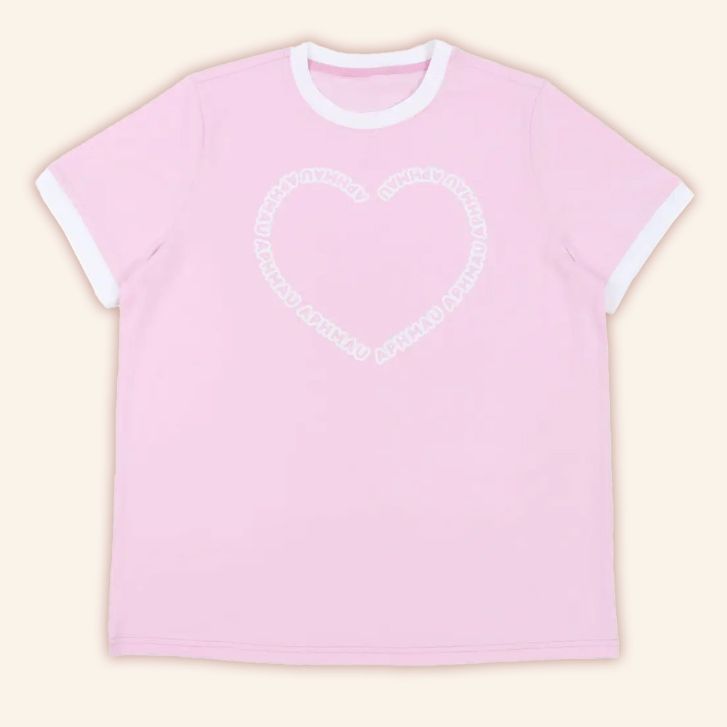 Aphmau Merch Light Pink Heart T-Shirt Gifts For Daughter