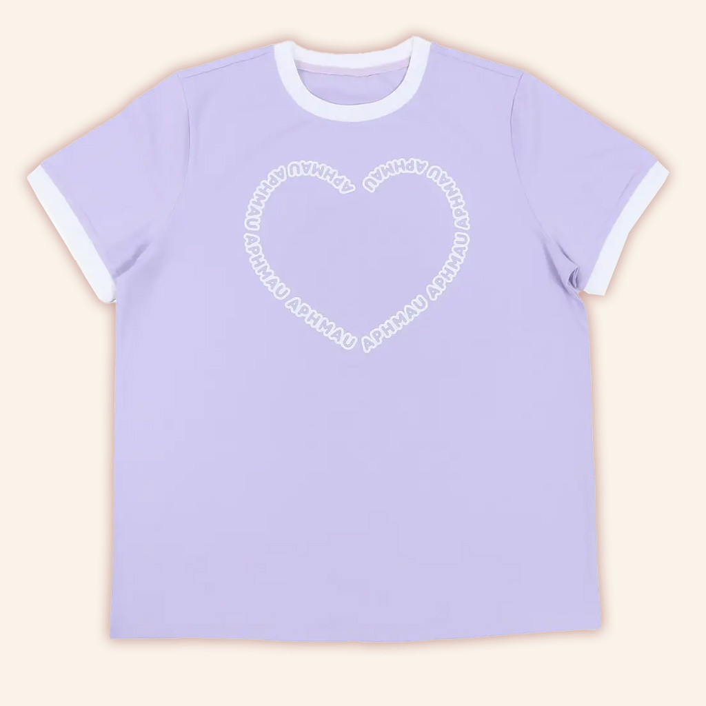 Aphmau Merch Light Purple Heart T-Shirt Gifts For Daughter