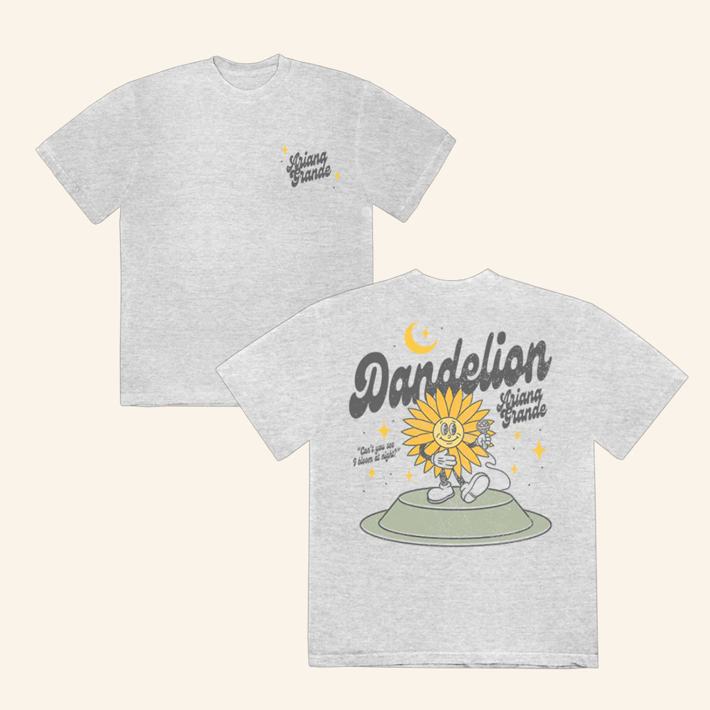 Ariana Grande Merch Dandelion T-Shirt Cool Gifts For Music Lovers