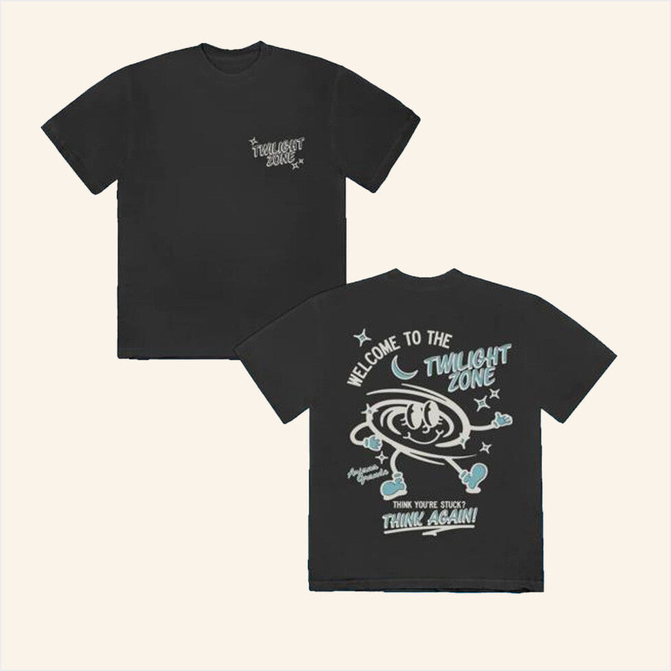 Ariana Grande Twilight Zone Think Again T-Shirt Ariana Grande Merch Best Friend Birthday Gifts