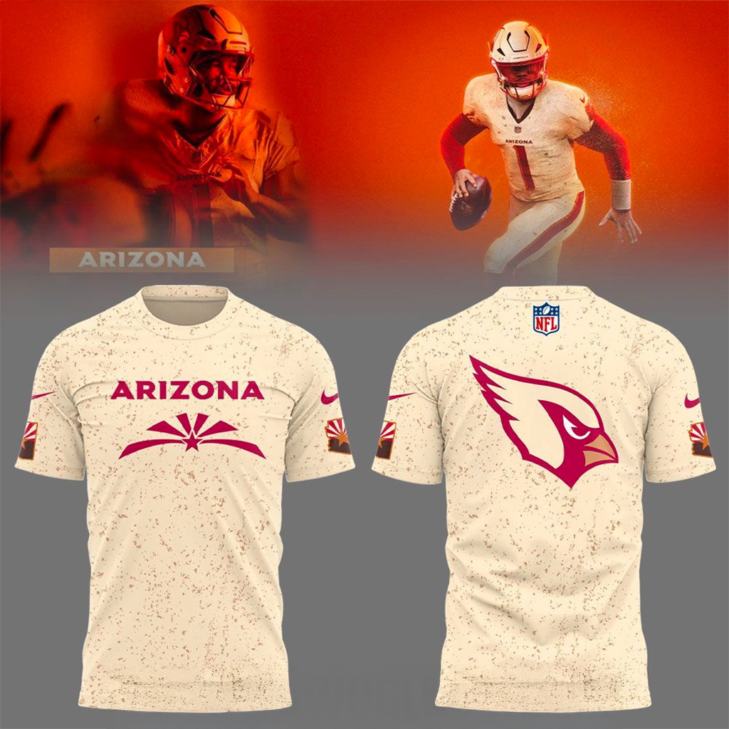 Arizona Cardinals New Rivalries Storm Uniform 2025 T-Shirt Arizona Cardinals Merch For Fan