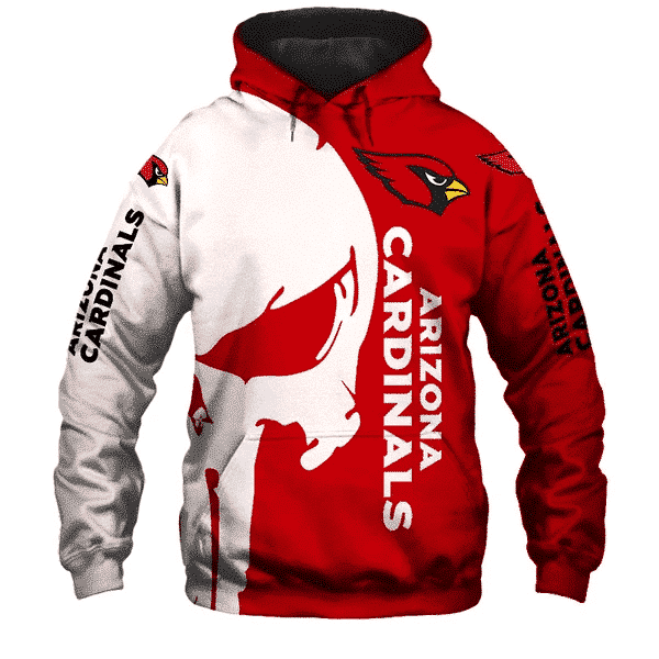 Arizona Cardinals Punisher NFL Unisex 3D Hoodie