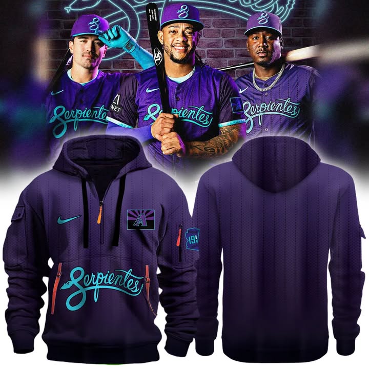 Arizona Diamondbacks 2025 City Connect  Quarter Zip Hoodie Diamondbacks Merch Best Gift For Baseball Lover