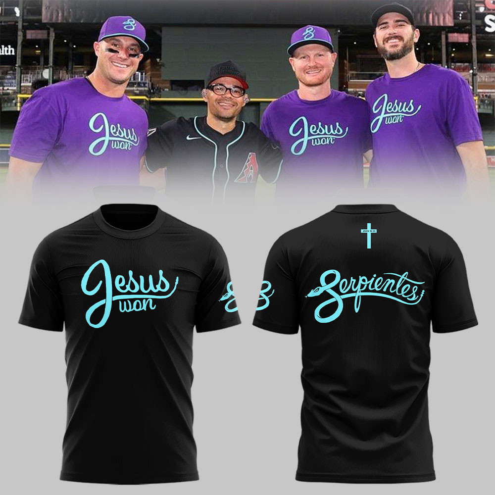 Arizona Diamondbacks Jesus Won 2025 Shirt Baseball Player Gift Ideas