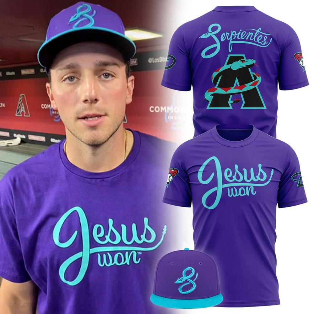 Arizona Diamondbacks Jesus Won T-Shirt Arizona Diamondbacks Merch Fathers Day Gifts For Fans
