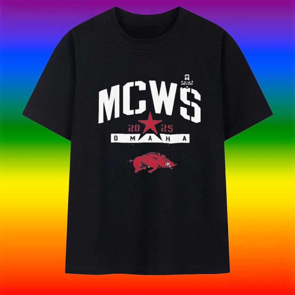 Arkansas Razorbacks College World Series 2025 Mcws Baseball T-Shirt