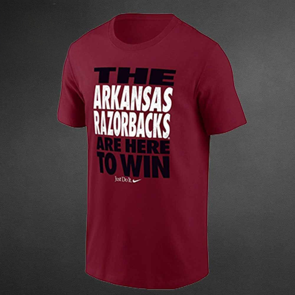 Arkansas Razorbacks Here To Win Nike Omahogs Baseball 2025 Shirt Arkansas Razorbacks Merch
