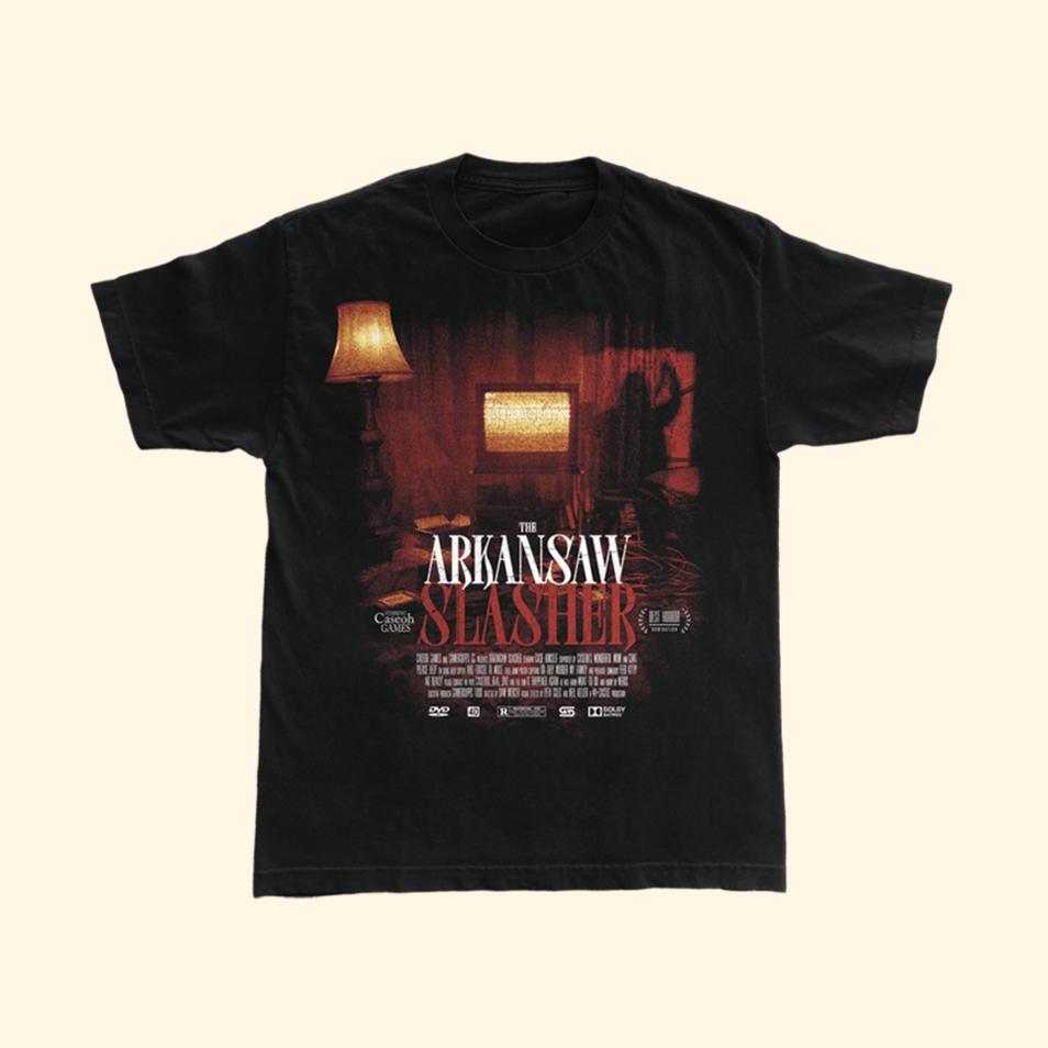 Arkansaw Slasher T-Shirt Caseoh Merch Game Lovers Birthday Gifts For Fans Gifts For Dad