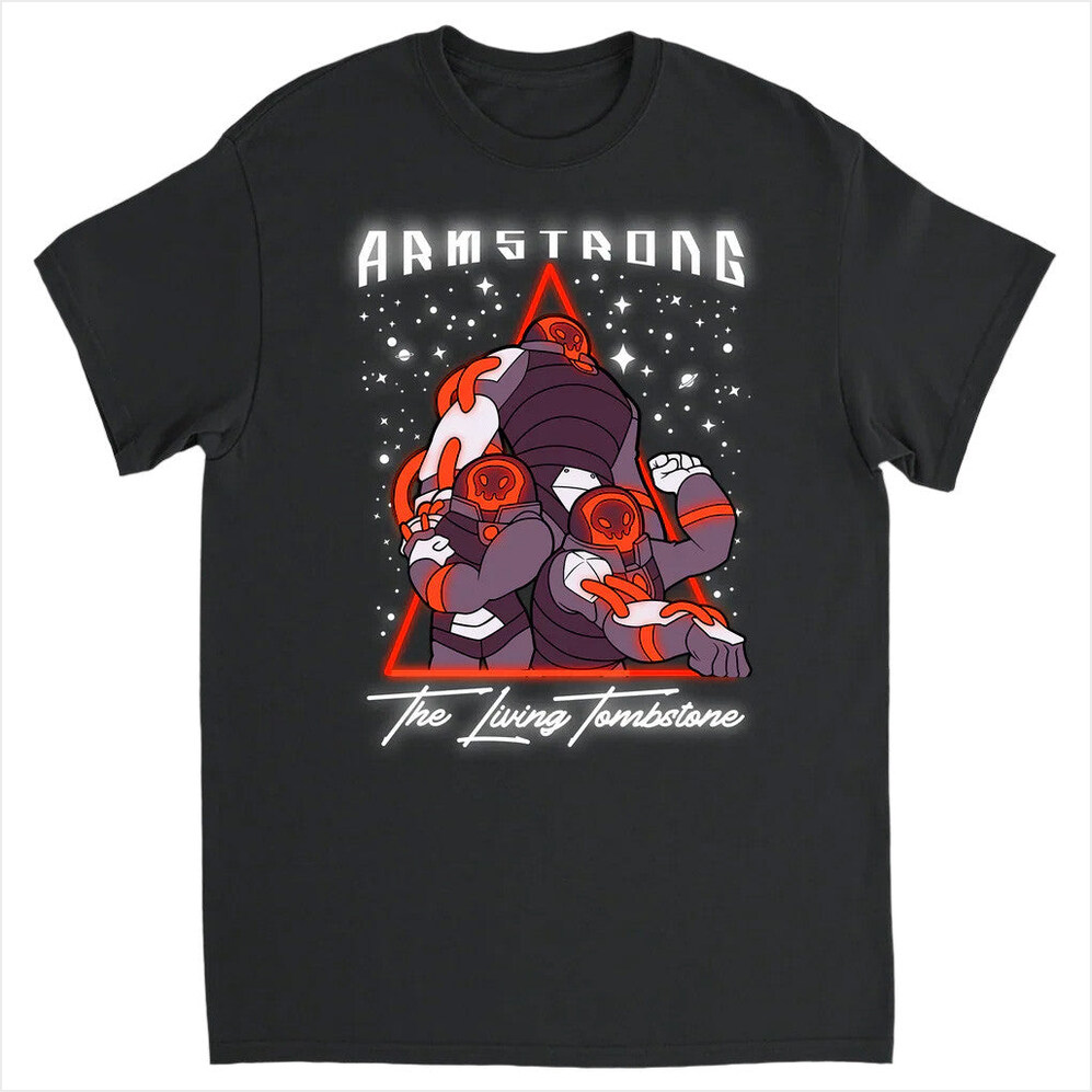 Armstrong Black T-Shirt The Living Tombstone Merch BFF Birthday Gifts Christmas Presents