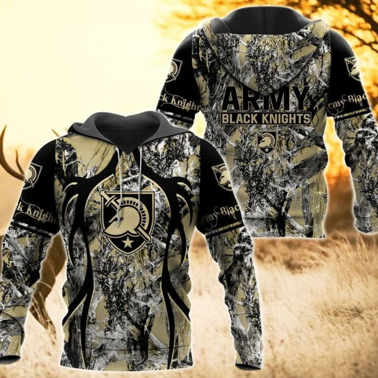 Army Black Knights Camo Hunting 3D printed Sweatshirt Hoodie Zipped Hoodie