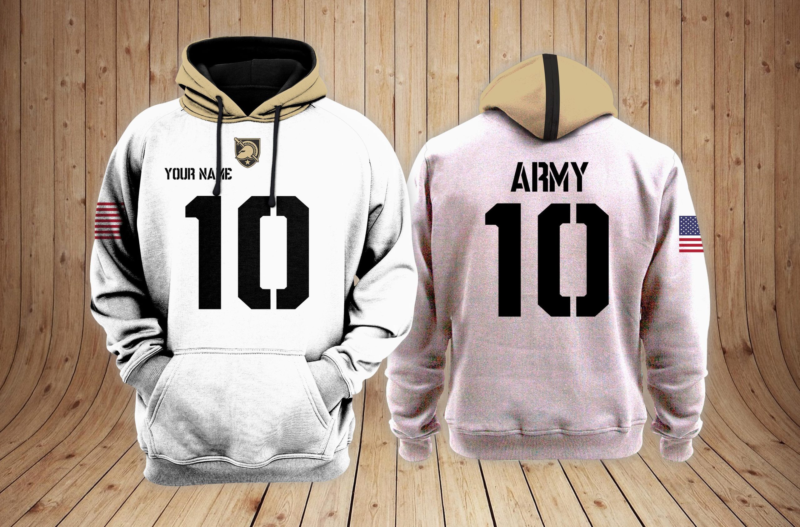 Army Black Knights Football NCAA Custom 3D Hoodie PT24047