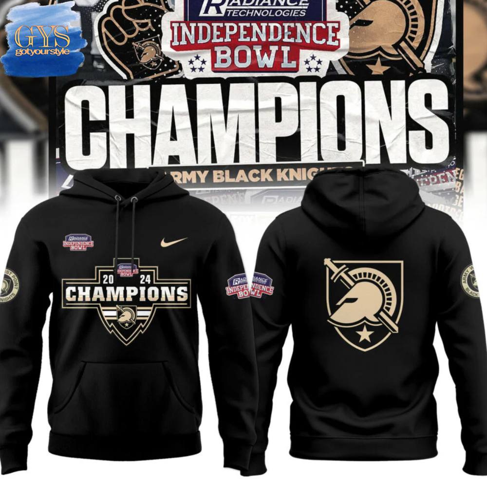 Army Black Knights Independence Bowl Champions Limited Edition Hoodie