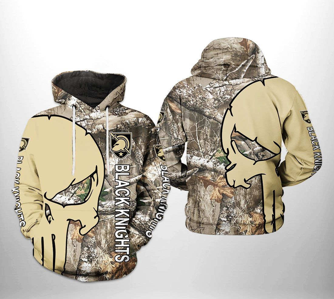 Army Black Knights NCAA Camo Veteran Hunting Hoodie  Zip Hoodie
