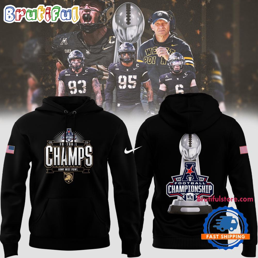 Army Black Knights Special 2024 AAC Football Conference Champions Hoodie Shirt
