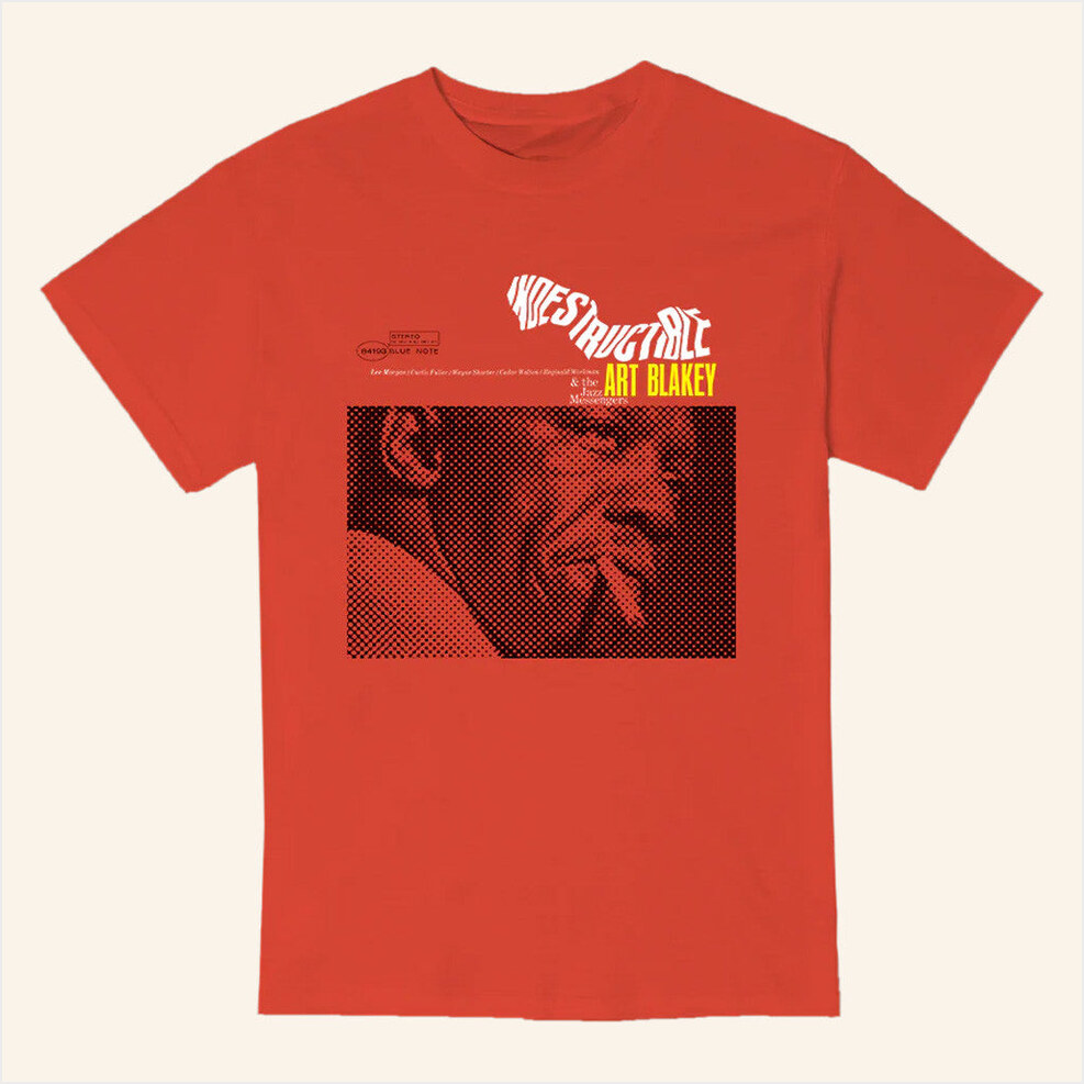 Art Blakey & The Jazz Messengers Indestructible Album Cover Series T-Shirt Blue Note Merch