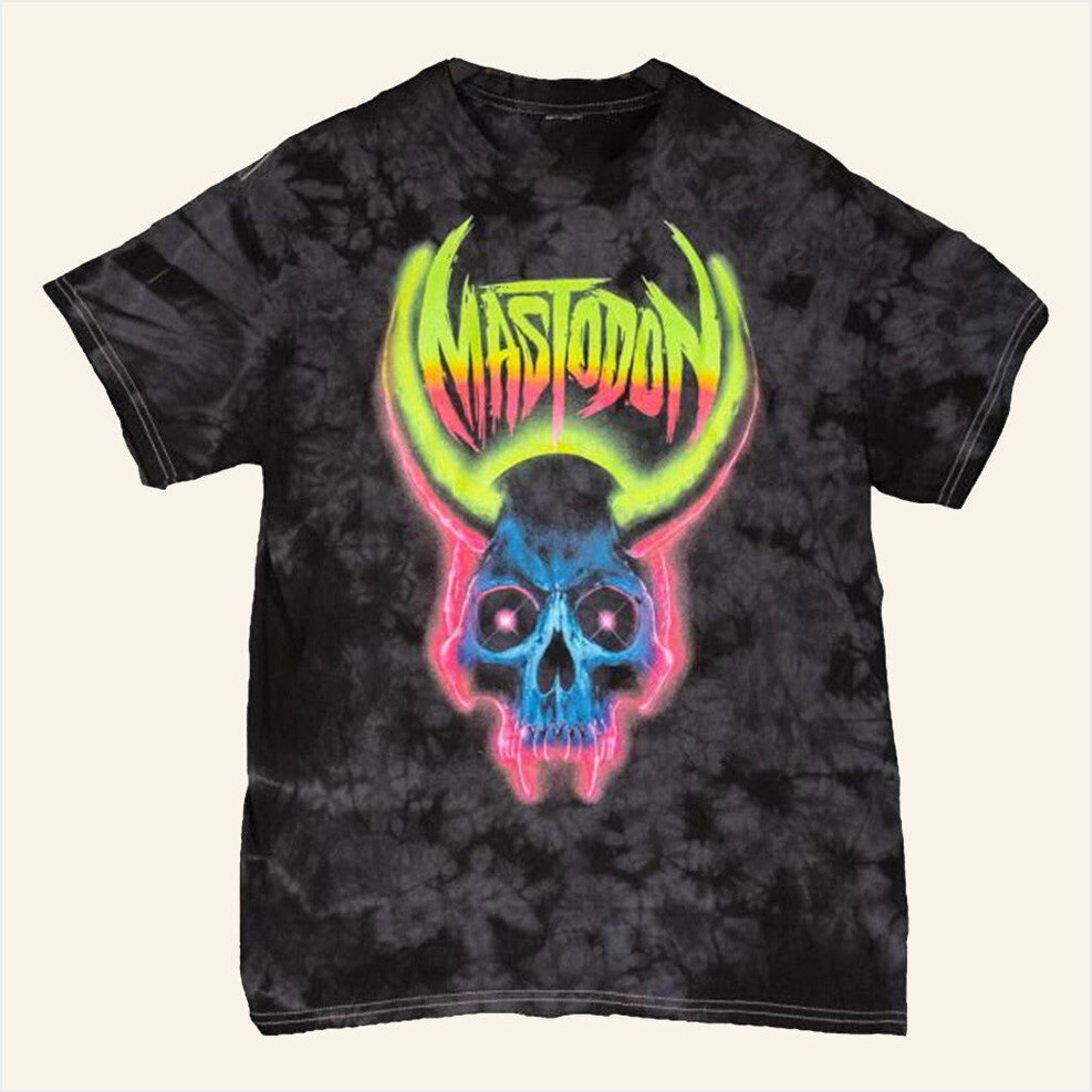Artist Series Cjk Neon Skull Crystal T-Shirt Mastodon Merch Gifts For Dad BFF Gifts Ideas