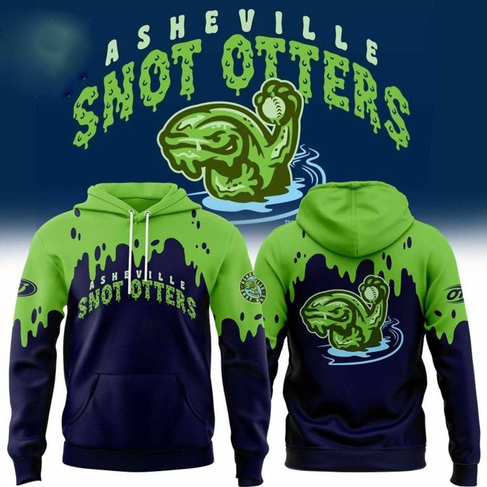 Asheville Tourists Snot Otters  Hoodie Team Mascot Gifts For Baseball Fans