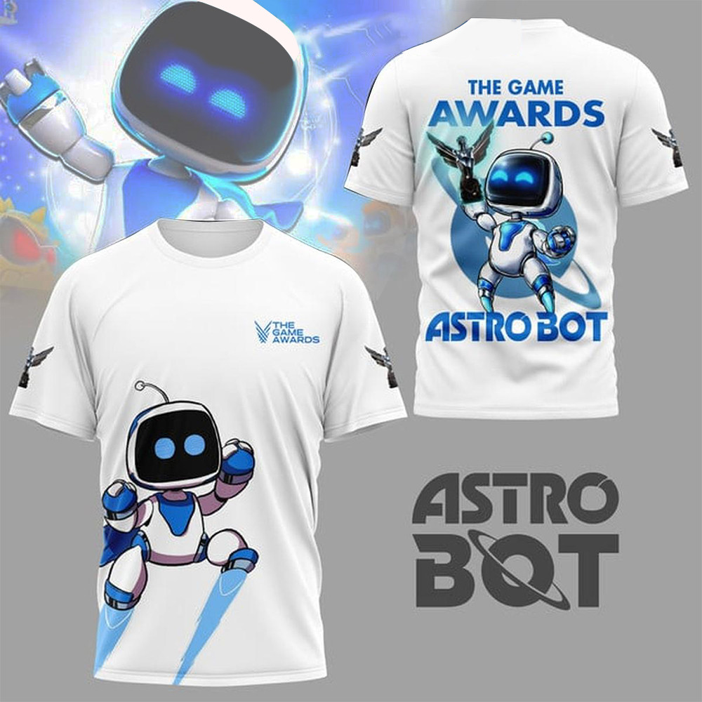 Astro Bot For The Game Award 2024 White T-Shirt Astro Bot Merch Gifts For BF