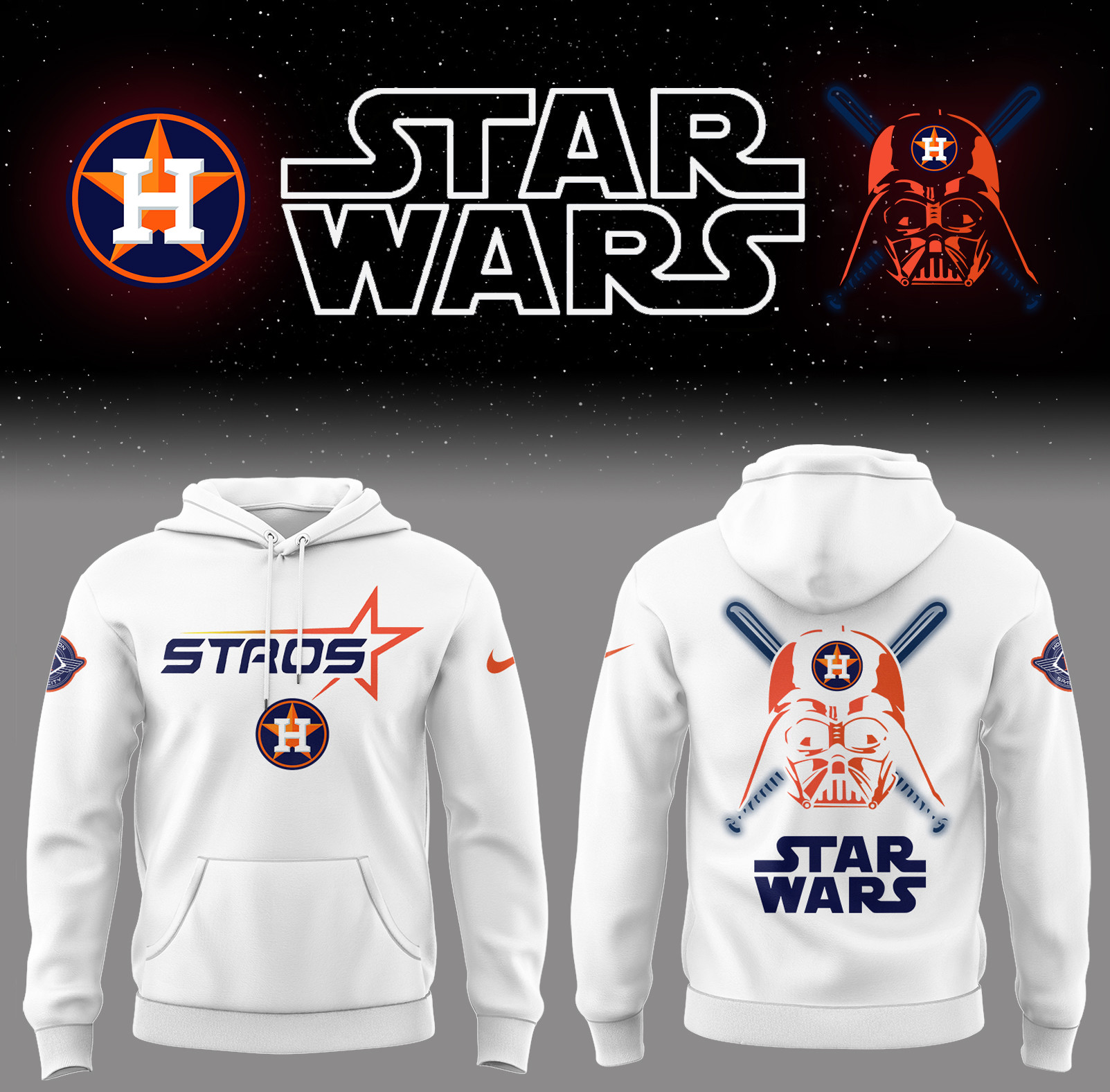 Astros Baseball 2025 Astros x Star Wars 2025 Hoodie Gifts For Baseball Fans