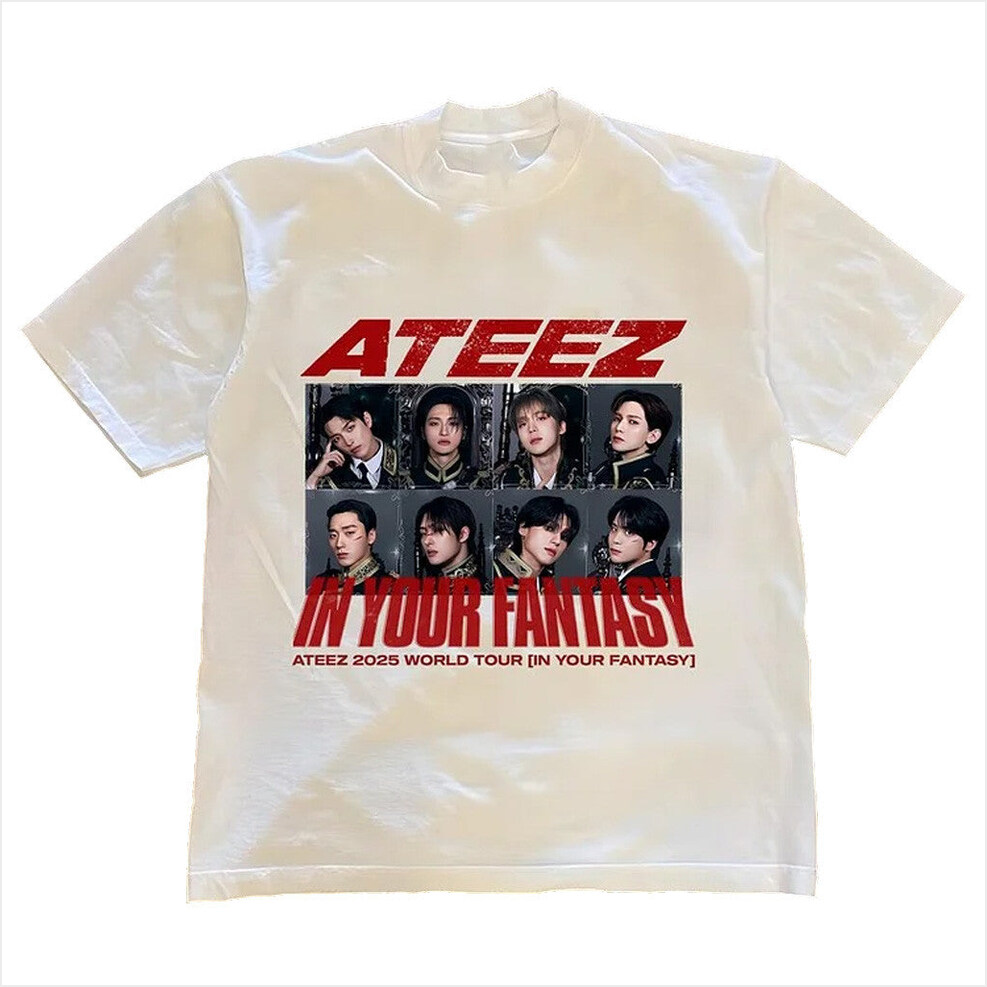 Ateez 2025 World Tour In Your Fantasy Member Photo T-Shirt Ateez Merch Fans Birthday Gifts