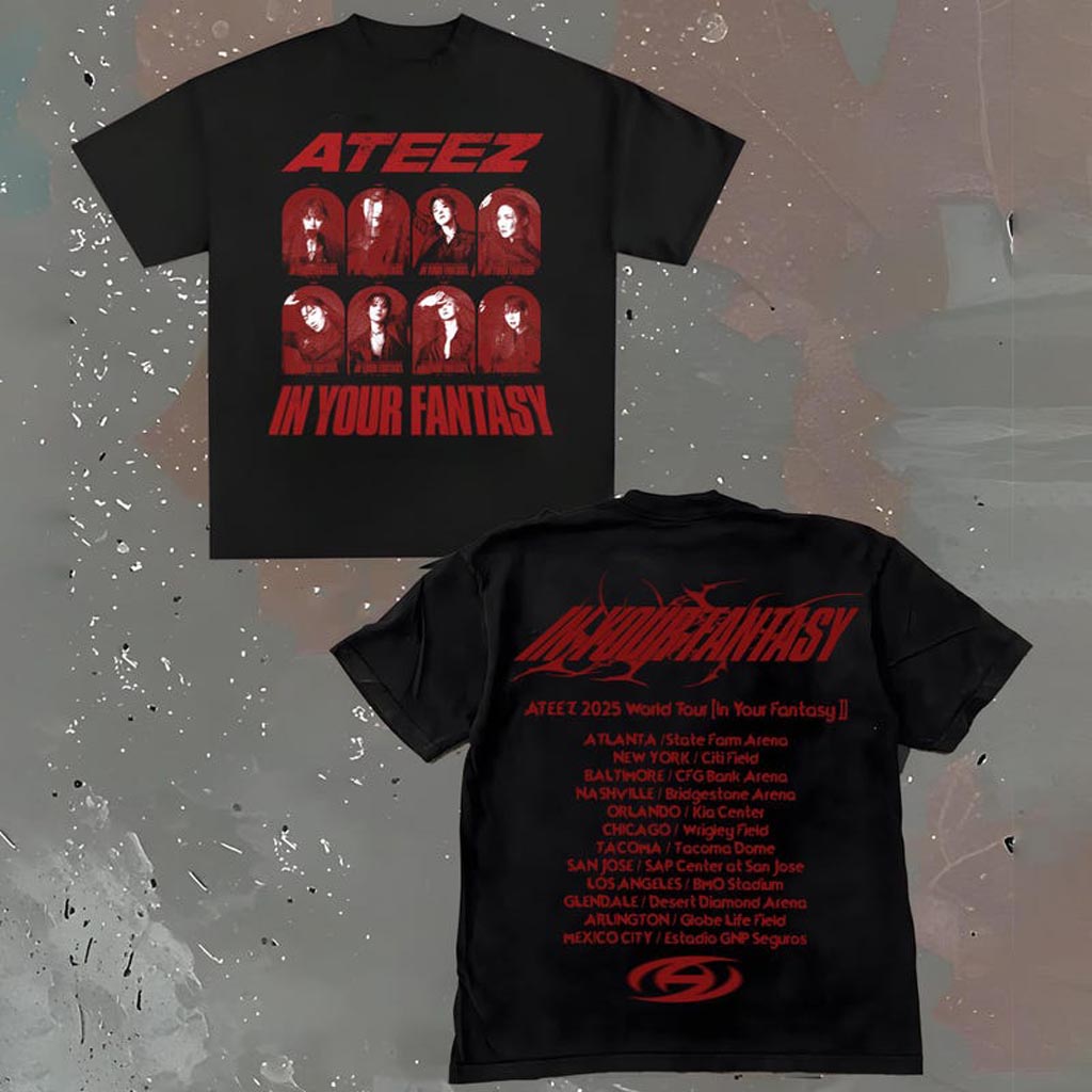 Ateez 2025 World Tour In Your Fantasy Shirt ATEEZ Golden Hour Part 3 T-Shirt Ateez World Tour