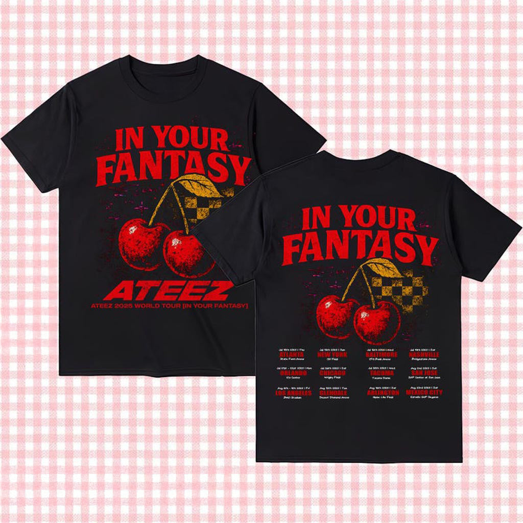 Ateez 2025 World Tour in Your Fantasy Shirt Ateez Lemon Drop Shirt Ateez World Tour 2025 In US