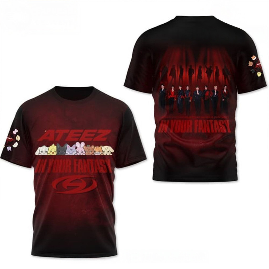 Ateez 2025 World Tour In Your Fantasy Shirt Ateez Merch Gift Ideas For Fans