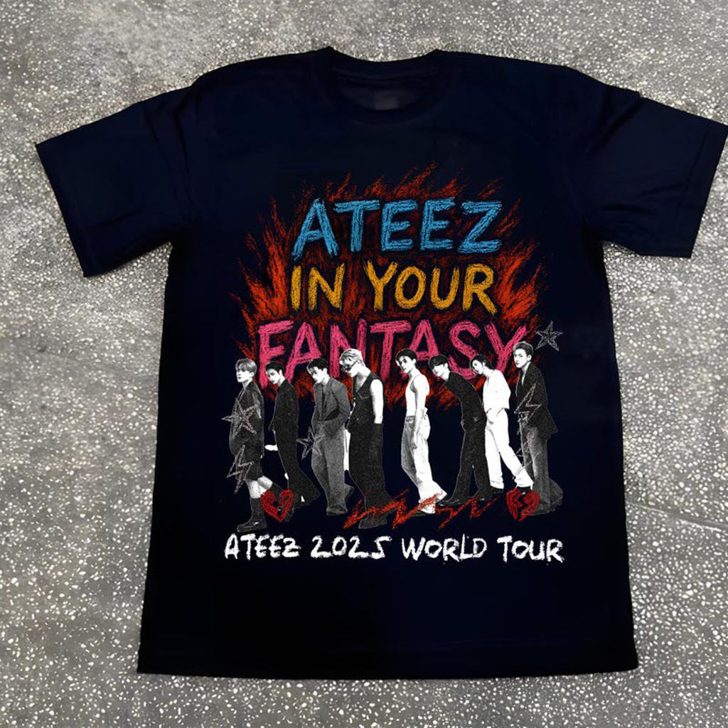Ateez 2025 World Tour in Your Fantasy T-Shirt Ateez World Tour 2025 Sweatshirt ATEEZ Golden