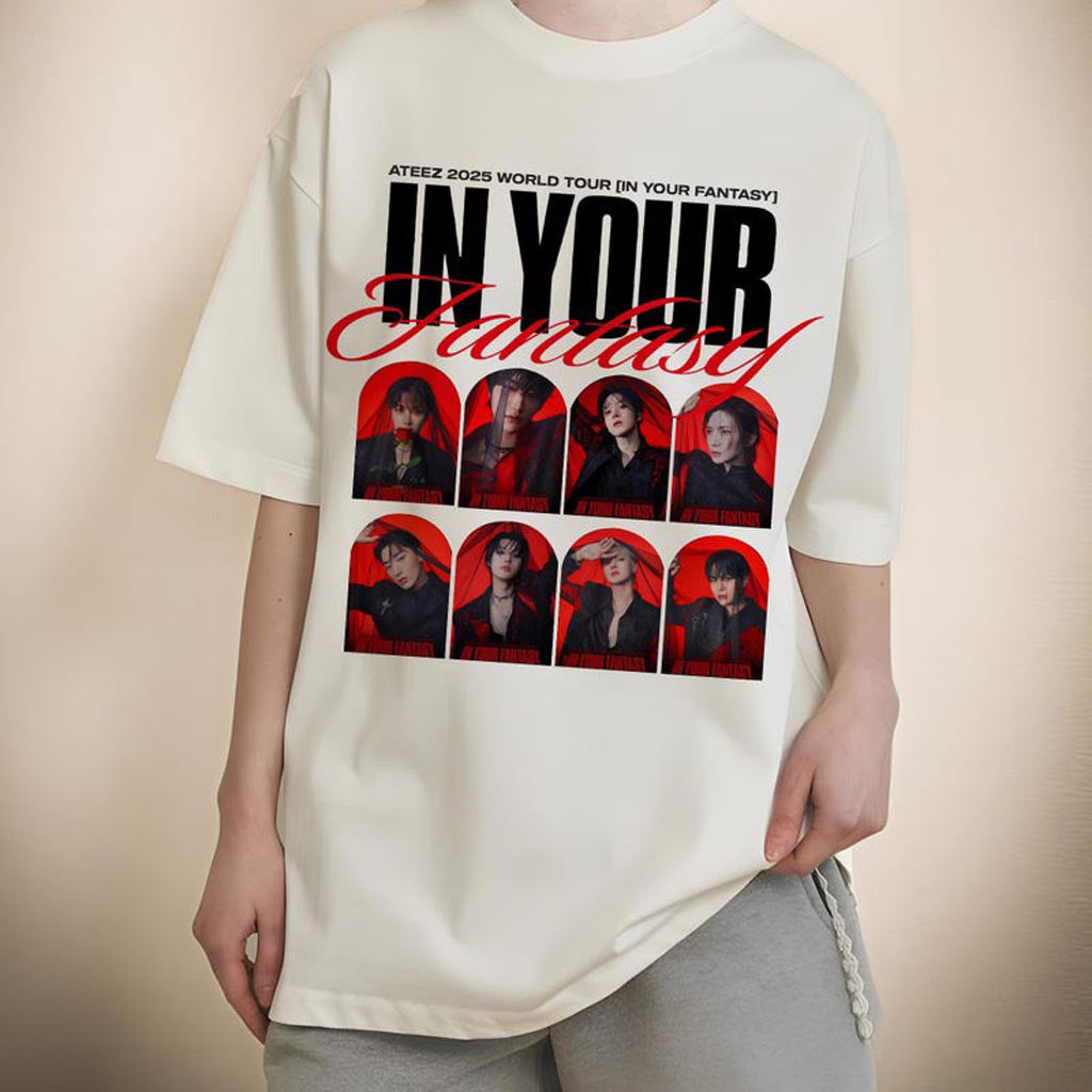 Ateez In Your Fantasy Shirt Ateez 2025 World Tour in Your Fantasy T-Shirt ATEEZ Golden Hour