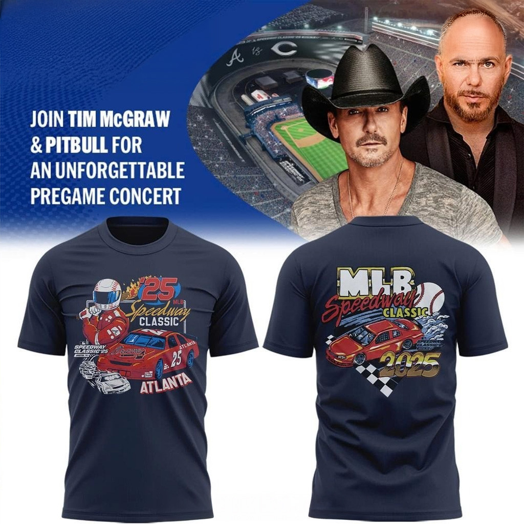 Atlanta Braves MLB Speedway Classic 2025 Special Shirt Atlanta Braves Merch Dad Gifts