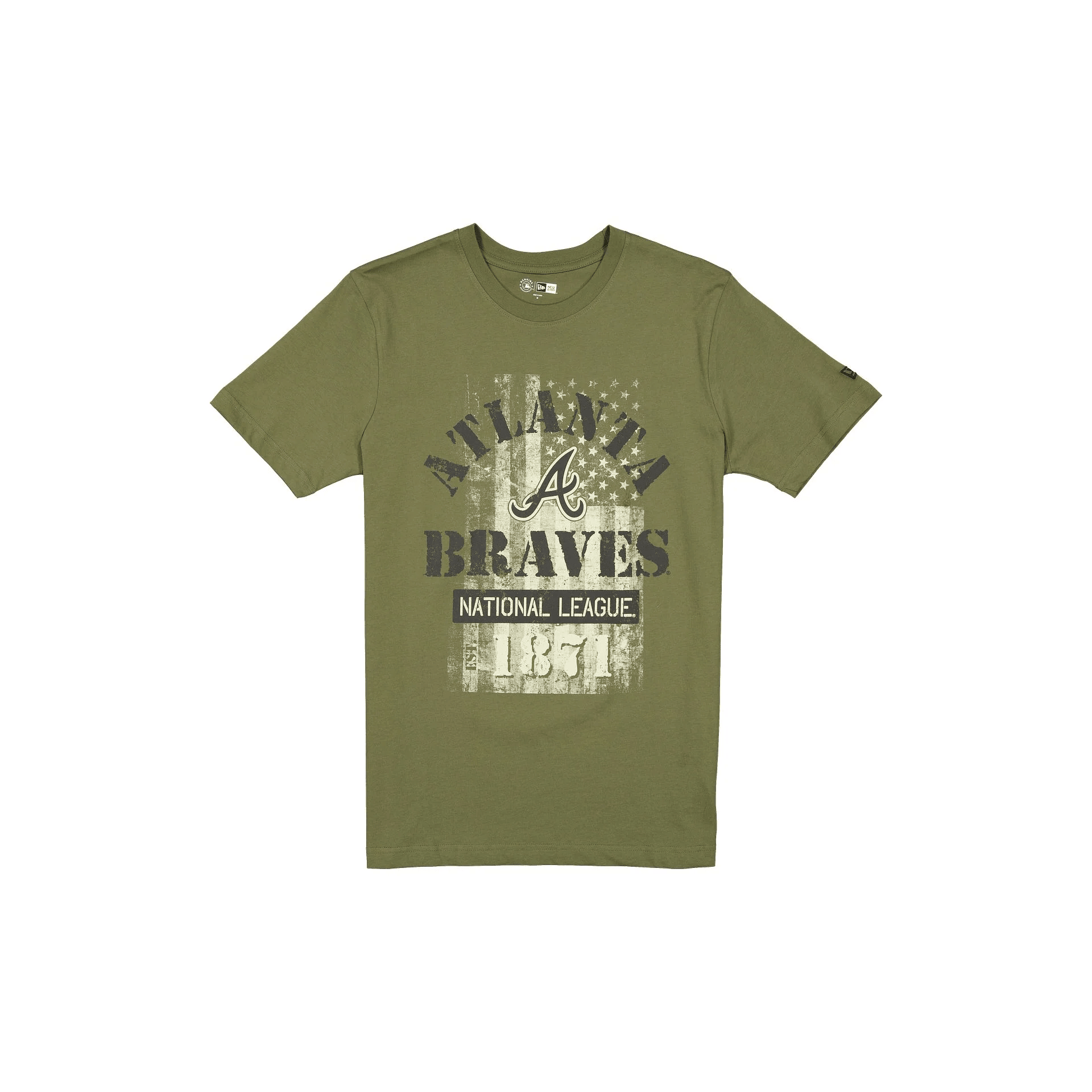 Atlanta Braves Shirt MLB Armed Forces Day 2025 Green T-Shirt Merch Best Gifts For Dad