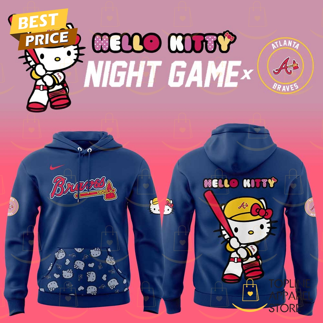 Atlanta Braves x Hello Kitty Night Game Hoodie - Blue