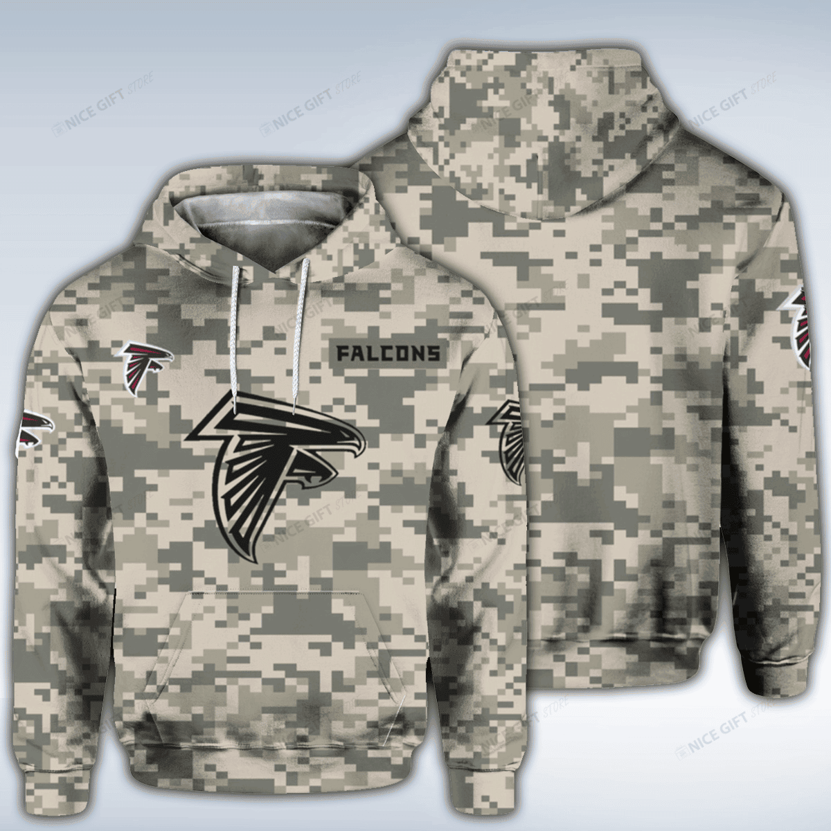 Atlanta Falcons Camouflage NFL Unisex 3D Hoodie Version 148