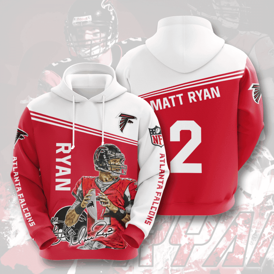 Atlanta Falcons Matt Ryan 2 Hoodie  Zip Hoodie Version 2963