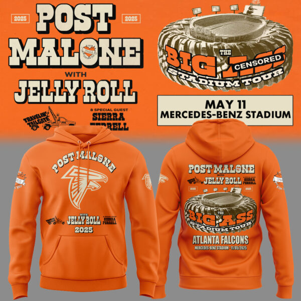 Atlanta Falcons Post Malone With Jelly Roll Hoodie Gifts For Football Player