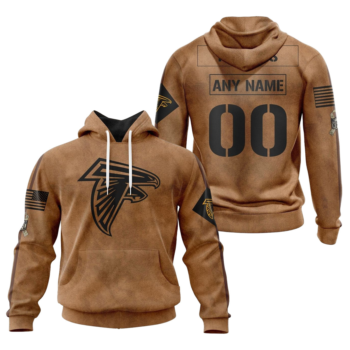 Atlanta Falcons Salute To Service Club 3D printed Sweatshirt Hoodie Zipped Hoodie