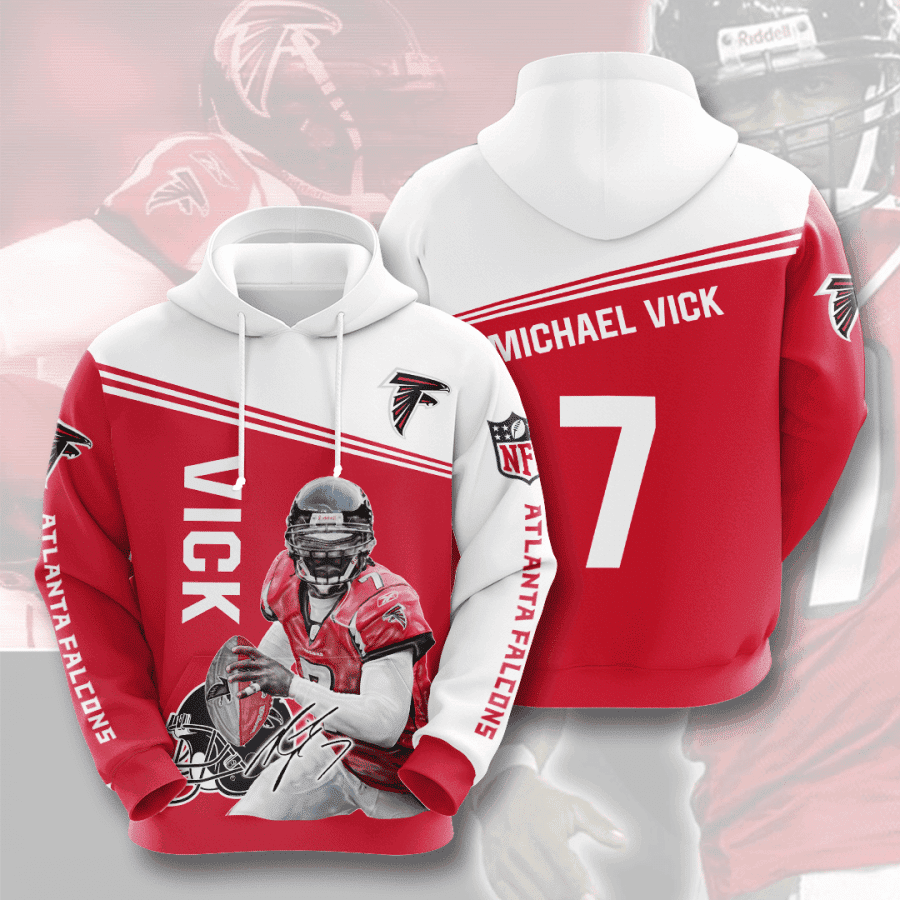 Atlanta Falcons Vick 7 Hoodie  Zip Hoodie Version 2980