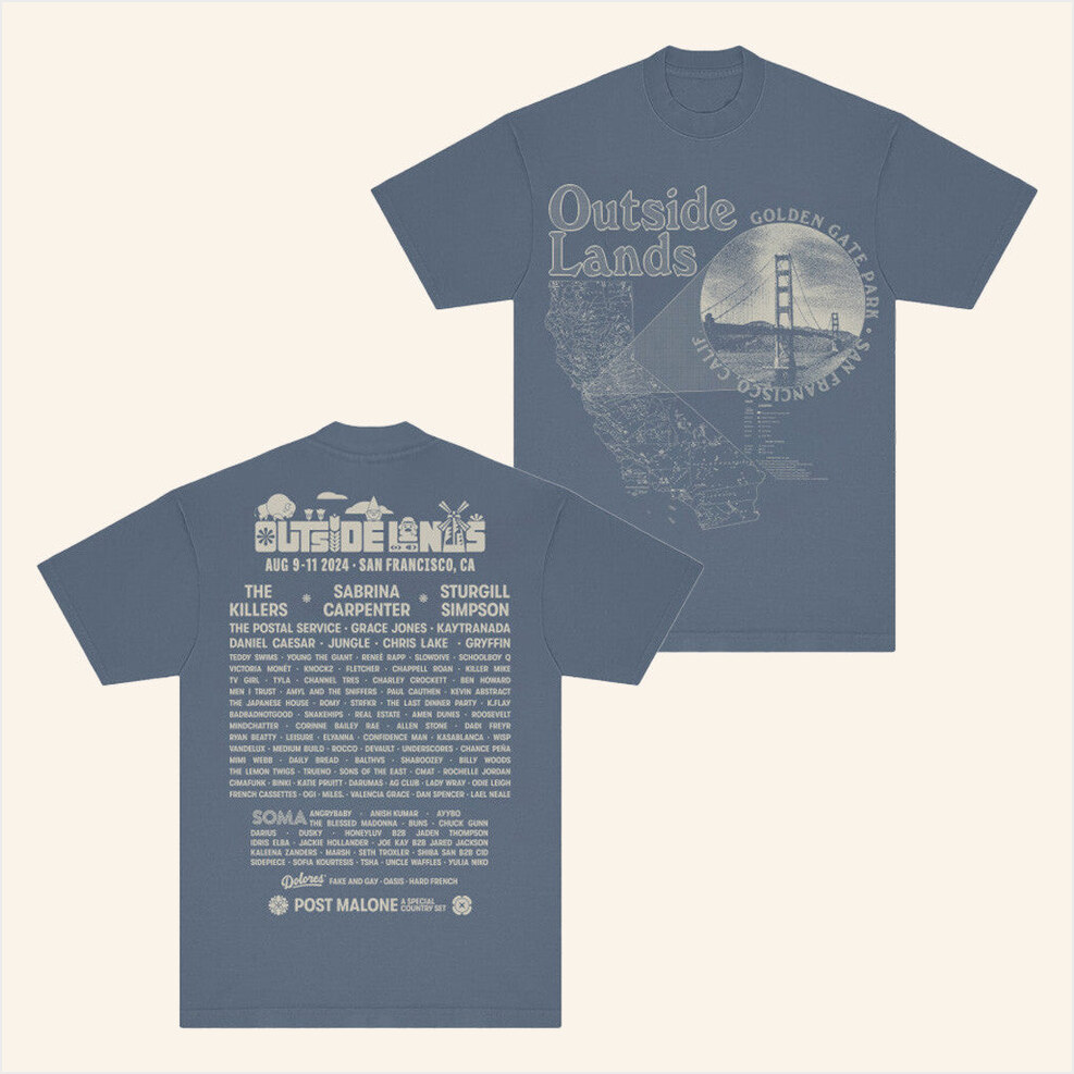 Atlas Event T-Shirt Outside Lands Merch Birthday Gifts For Husband Gifts For Besties