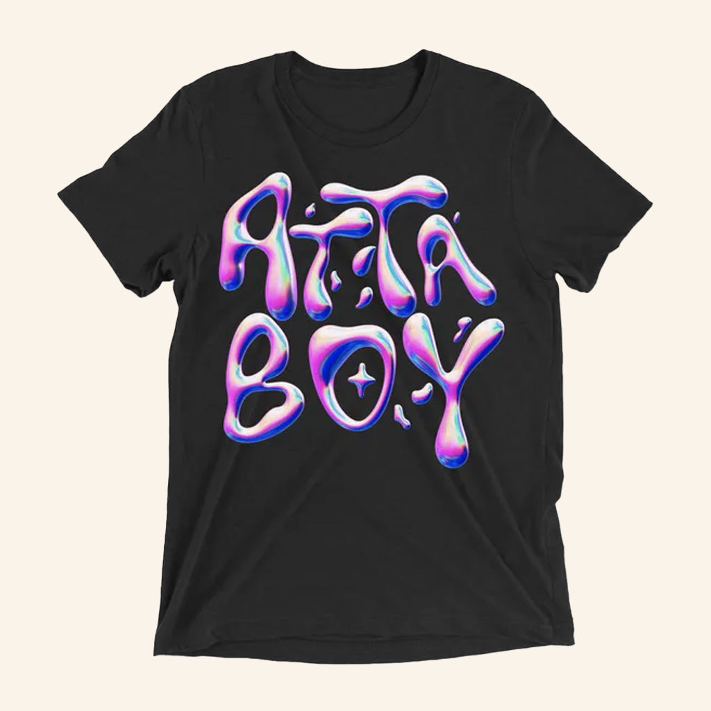 Attaboy Online Merch Blob Black T-Shirt Gifts vFor Besties