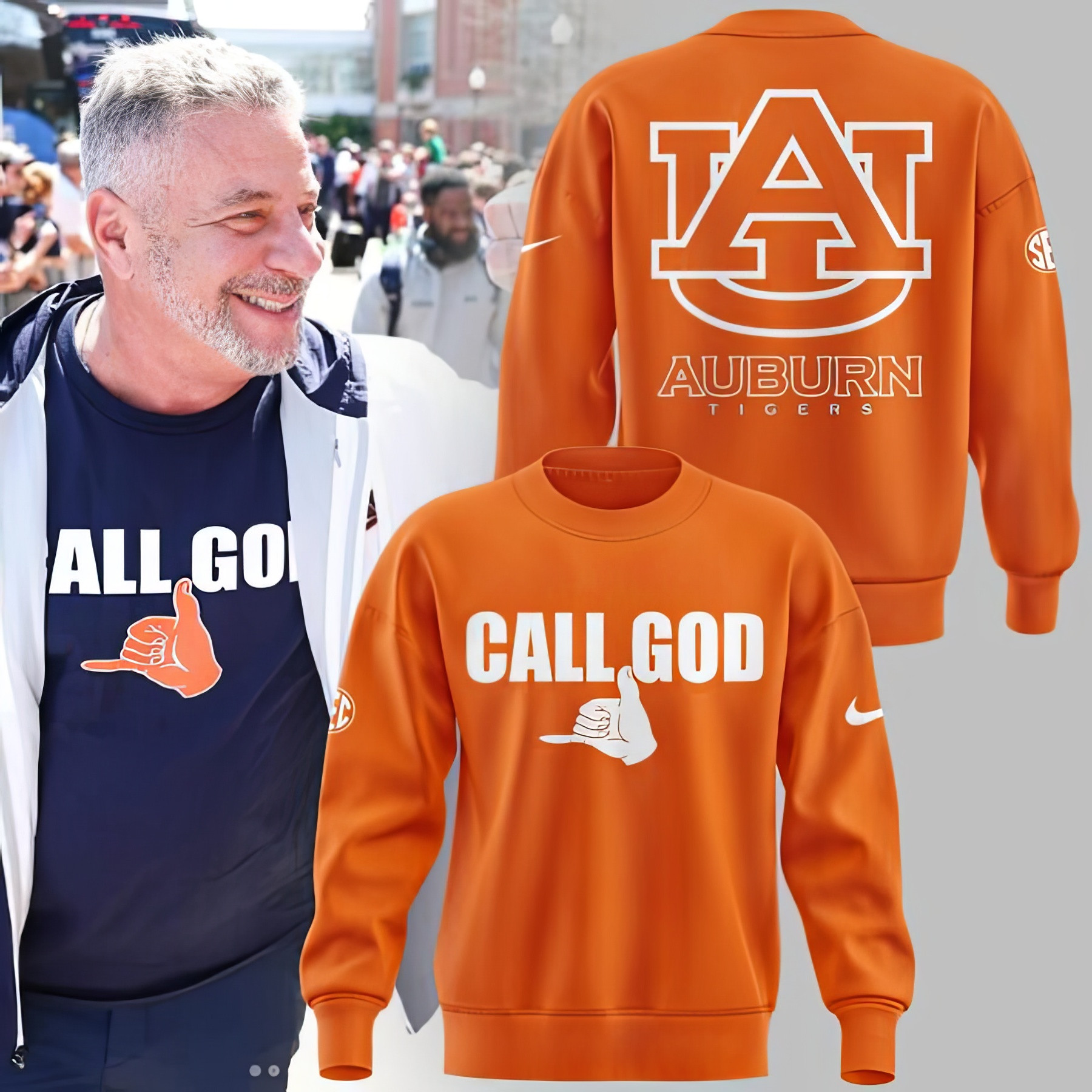 Auburn Basketball CALL GOD Sweatshirt Best Gifts For Baseball Fans