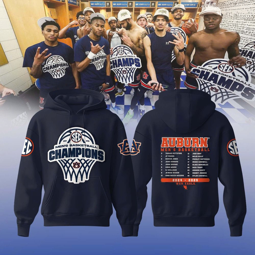 Auburn MenÃ¢â‚¬â„¢s Basketball SEC Regular Season Champions 2025 Special Hoodie Fans Gifts