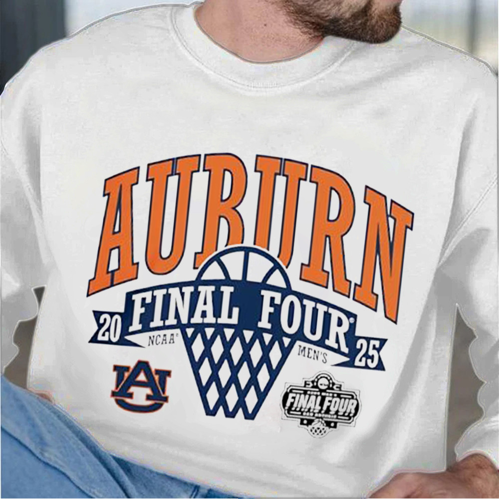 Auburn Tigers 2025 Final Four NCAA MenÃ¢â‚¬â„¢s Basketball Sweatshirt Basketball Fan Gift Ideas